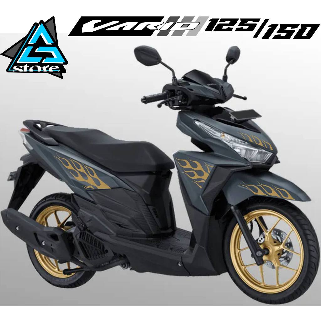STICKER CUTTING/STRIPING API VARIO 125,150CC/VR.246/STRIPING VARIO/STIKER VARIO API/STIKER CLICK