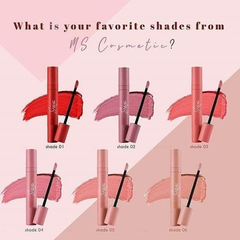 MS GLOW SEXY GLAME MATTE/ LIPSTIK MS GLOW