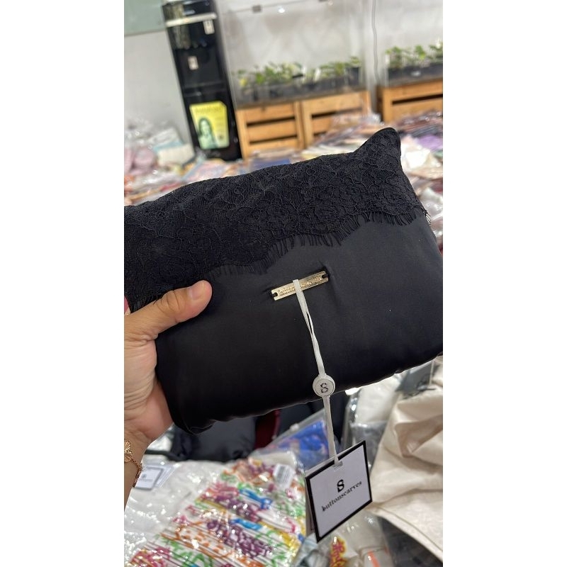 New Signature Lace Prayer Robe - Black AS IS BS