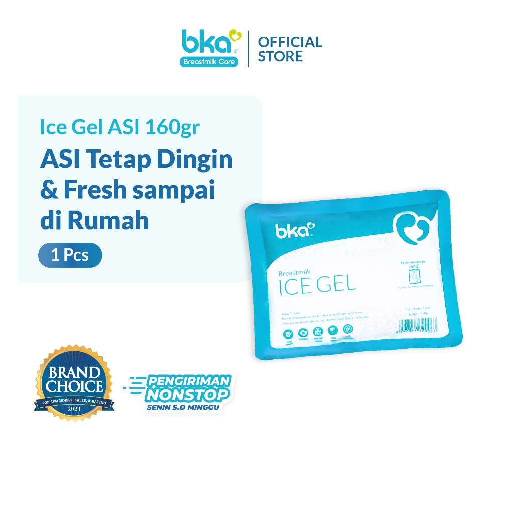 Ice Gel ASI BKA - 160gr| Ice Gel Pendingin Tas ASIP| Gel Pack Pendingin ASI