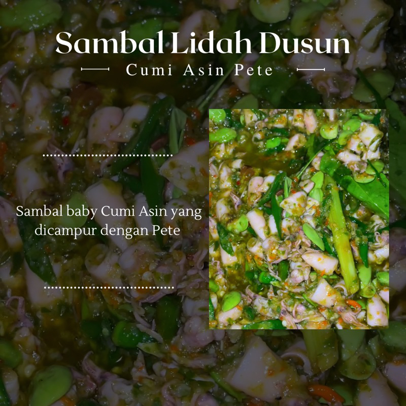 

Sambal Cumi Asin Pete