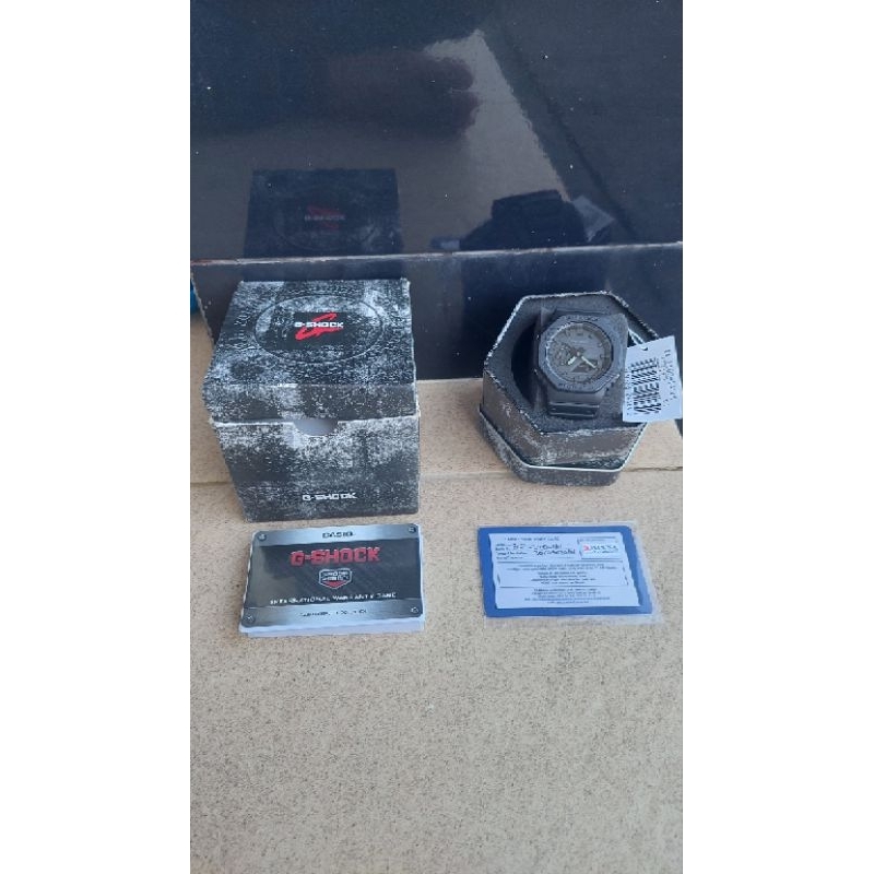 gshock ga2100 1adr full black second original