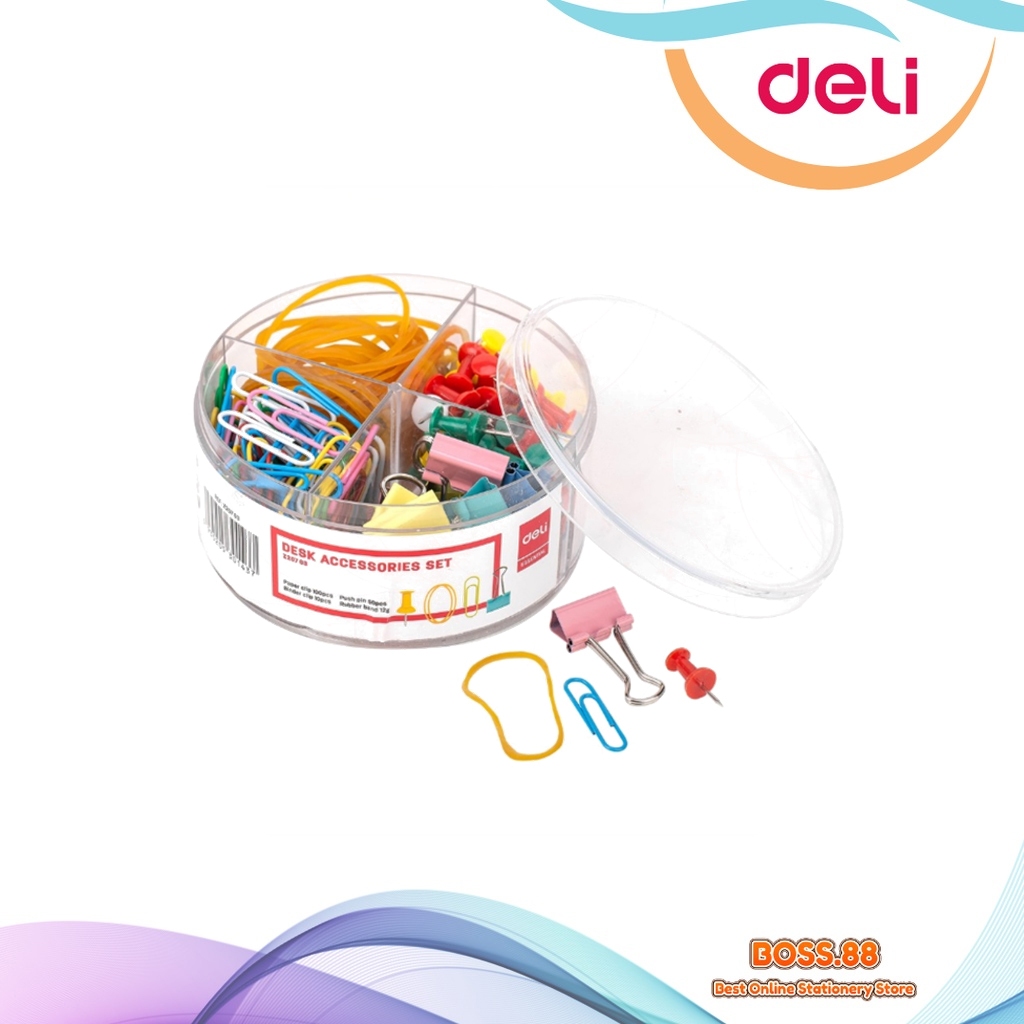 

DESK ACCESSORIES SET / SET AKSESORIS MEJA DELI EZ-20703 (1 BOX)