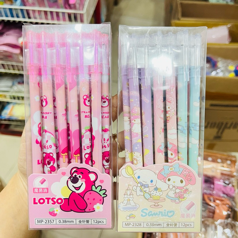 

HAPPY_SHOP 12Pcs Pulpen Karakter Hapus / Pena Hapus / Karakter Terbaru