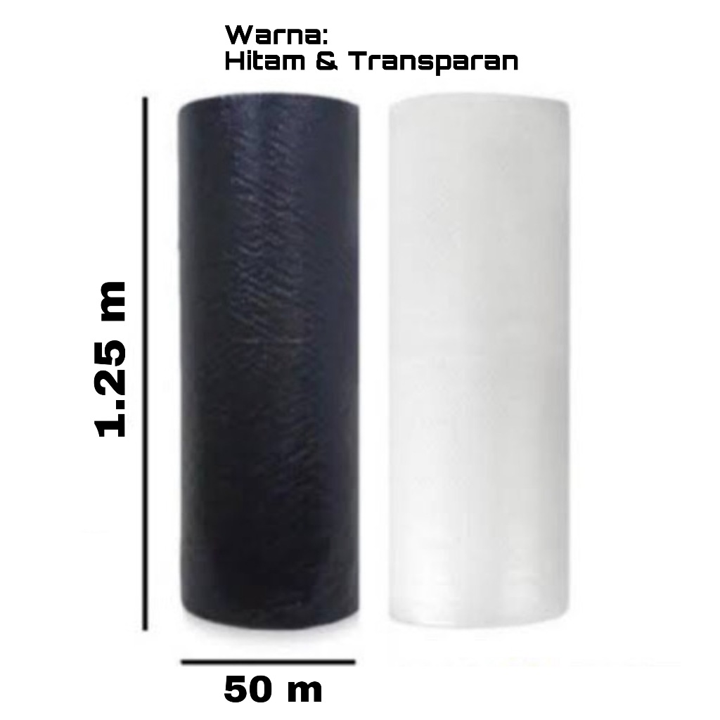 

Bubble Wrap 125 cm x 50 m Kualitas Tebal Premium Warna Hitam dan Bening Tanpa Core