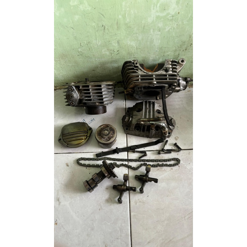 cylinder blokkop blok kop mp megapro primus fullset original copotan