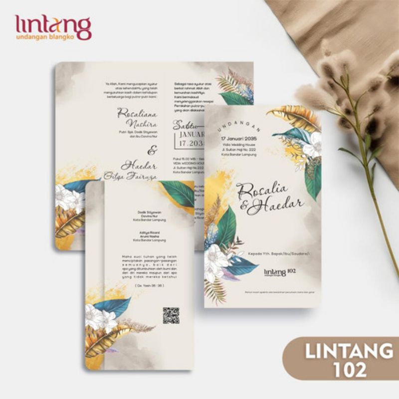 UNDANGAN PERNIKAHAN BLANGKO SIMPLE ELEGANT