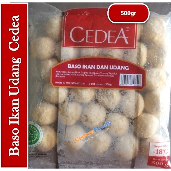 

Baso Ikan Udang - Bakso Cedea | 500gr [ Harga Per BKS ]