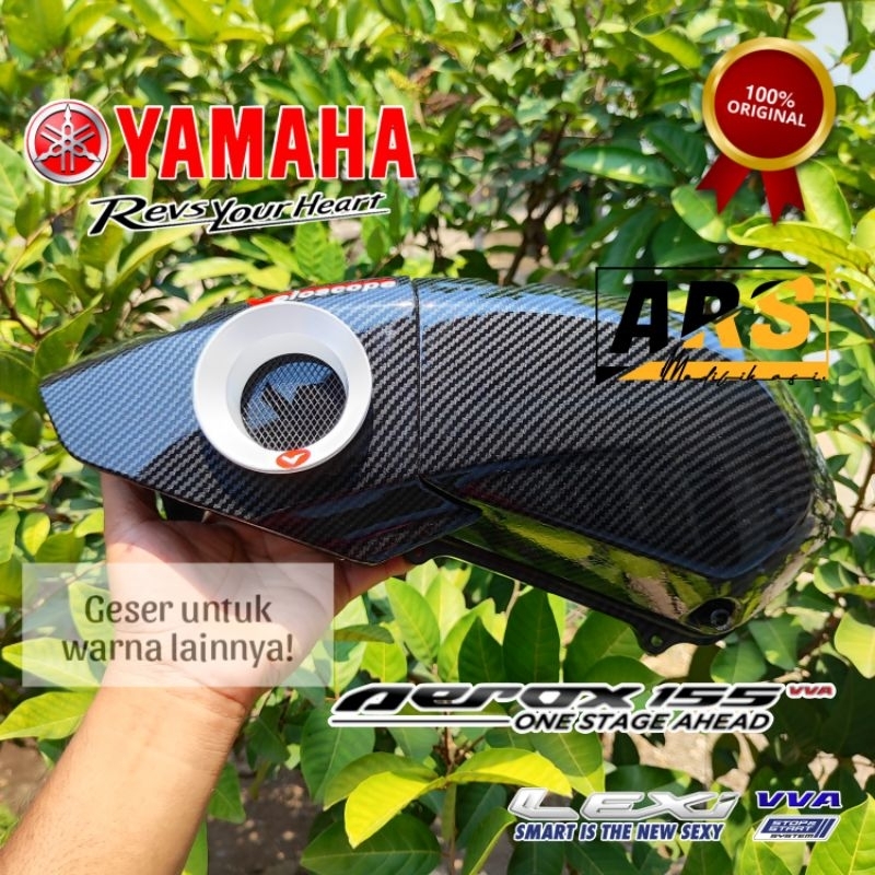 Veloscope Tutup Filter Carbon WTP Motif Twill Aerox 155 old Lexi 125