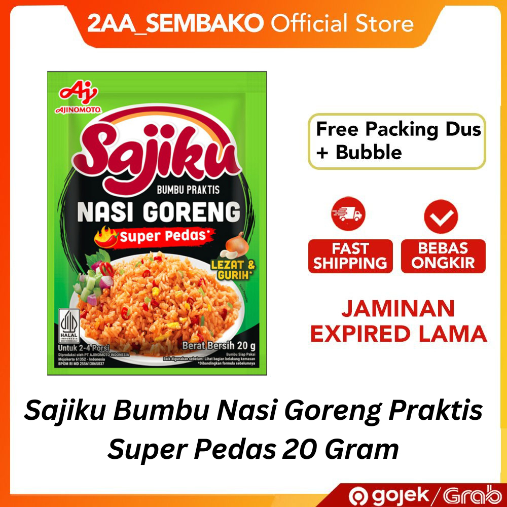 

Sajiku Bumbu Nasi Goreng Instan Praktis Super Pedas 20 Gram