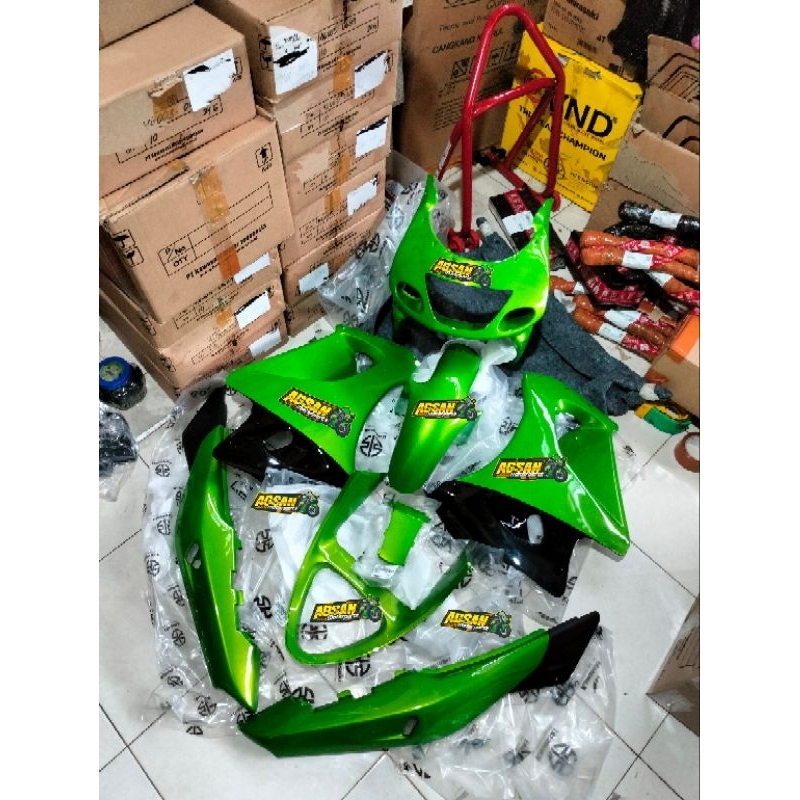 Body set Ninja RR OLD hijau metalik Original Kawasaki