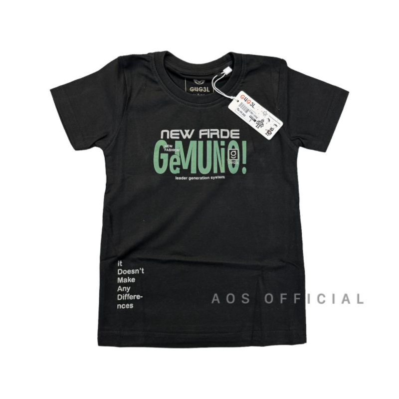 kaos gugel kids original size 1-15 | kaos anak gugelkids
