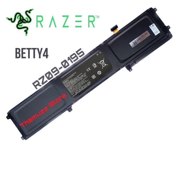Baterai Battery Razer Betty 4 RZ09-0165 RZ09-0195 Blade 14 2016 V2