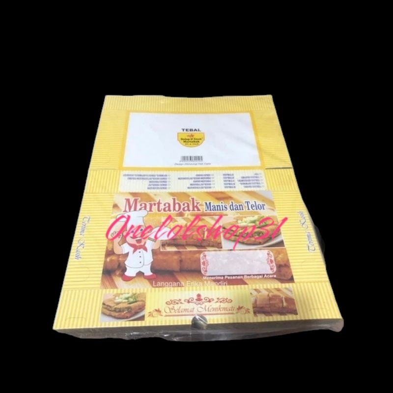 

D3v!! 100Pcs Box Martabak / Dus Martabak Tebal 21x13,5 350Gsm