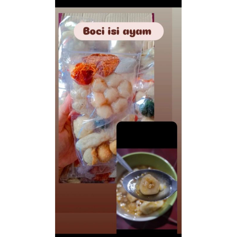 

BOCI ORI/BOCI ORI ISI AYAM/BOCI TERMURAH/BAKSO ACI MURAH