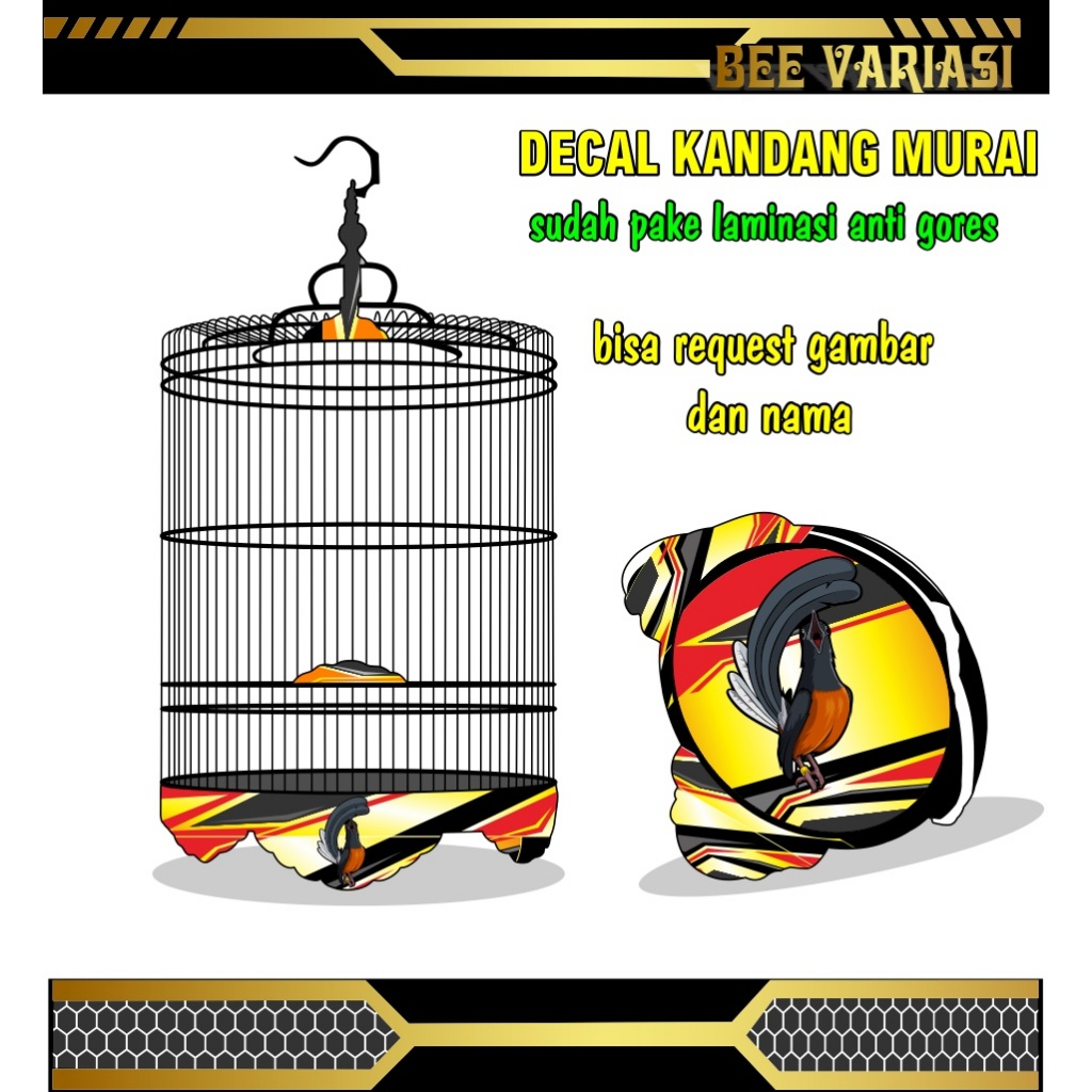 stiker sangkar, sticker sangkar murai, tebok murai ,stiker tebok murai ,sangkar murai, decal sangkar