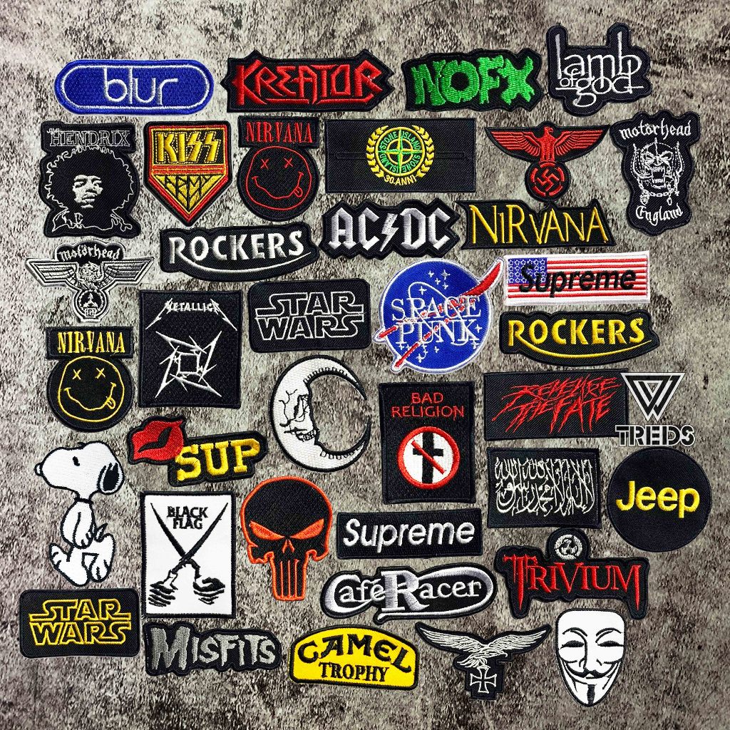 PATCH BORDIR JAHIT PATCH EMBLEM KECIL BAND MUSIK METALICA