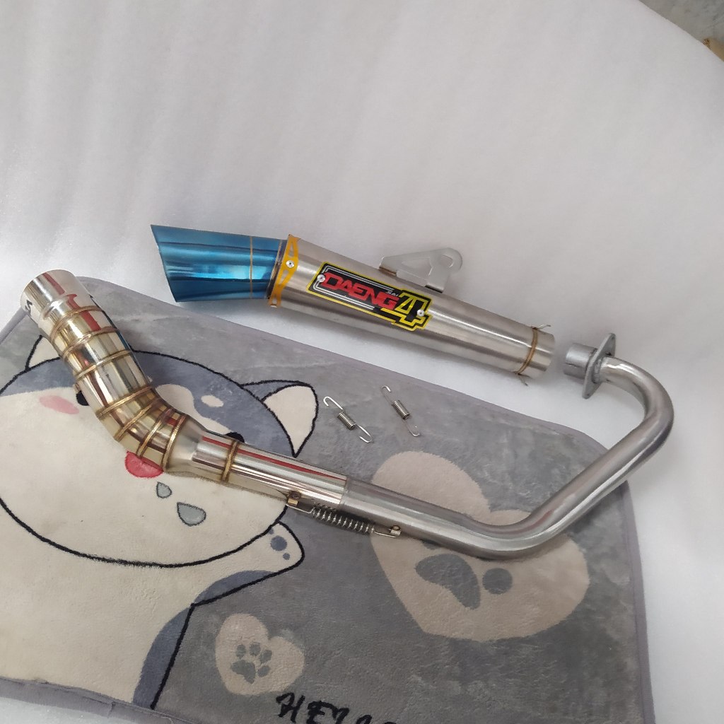 Exhaust daeng sai4 + big elbow 1set for Tmx skygo pinoy Motoposh bajaj CT rusi tc raider RS dl150 sn