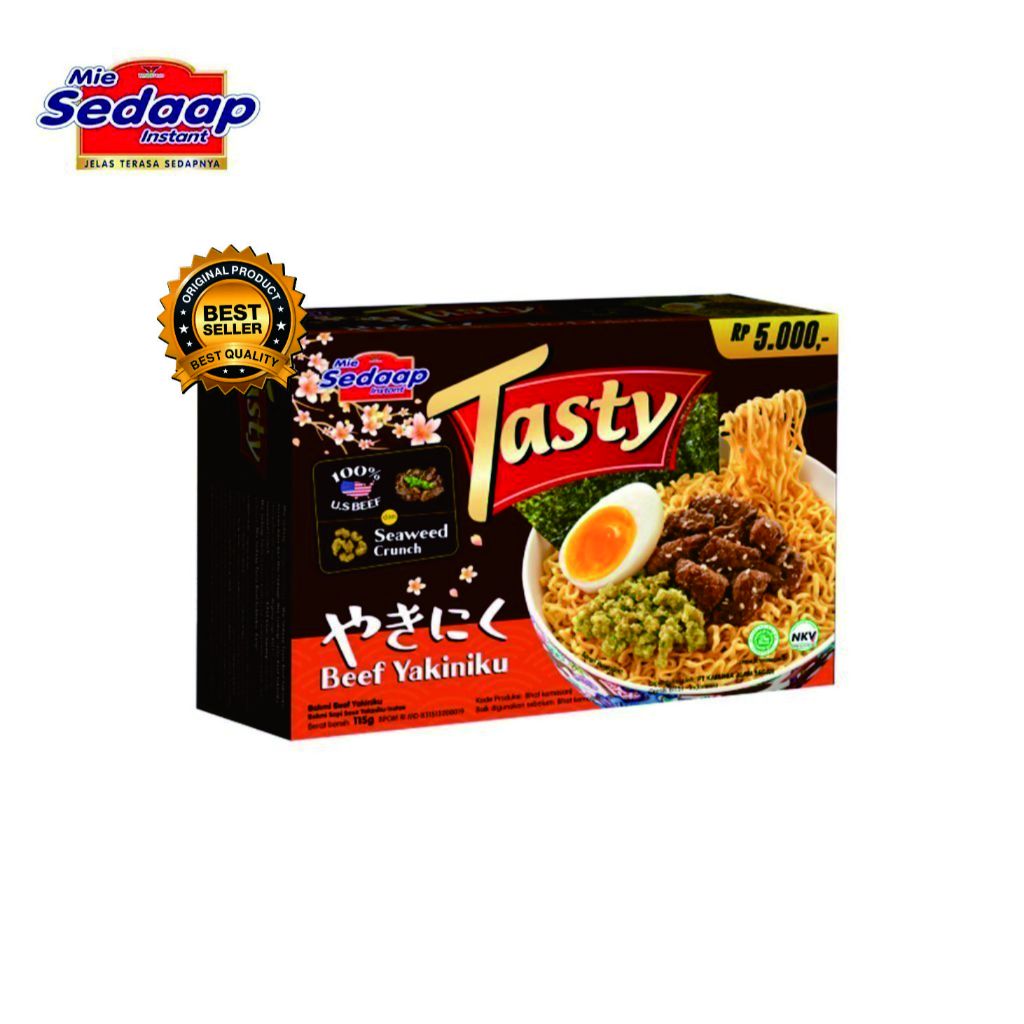 

Sedaap Tasty Mie Instan Beef Yakiniku 115 gr / TASTY bakmi kemasan kotak