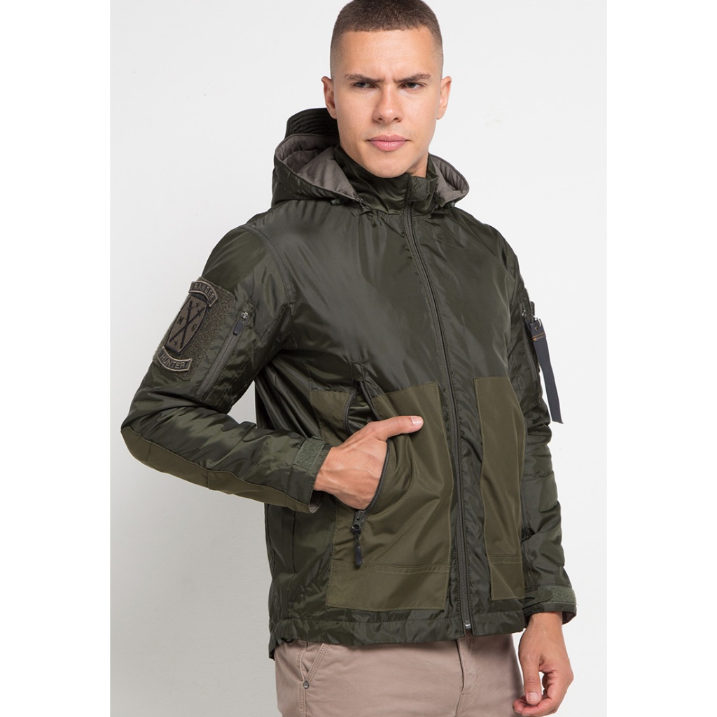 Jaket MGEE Original Bomber Keren Hunter C002 Green