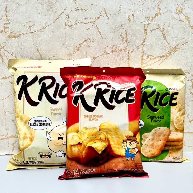 

KRice Crackers Delfi Orion Cheese Potato Sweet Seaweed