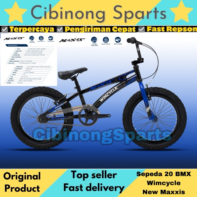 Sepeda Anak 20 BMX Wimcycle New Maxxis New Product Good Quality
