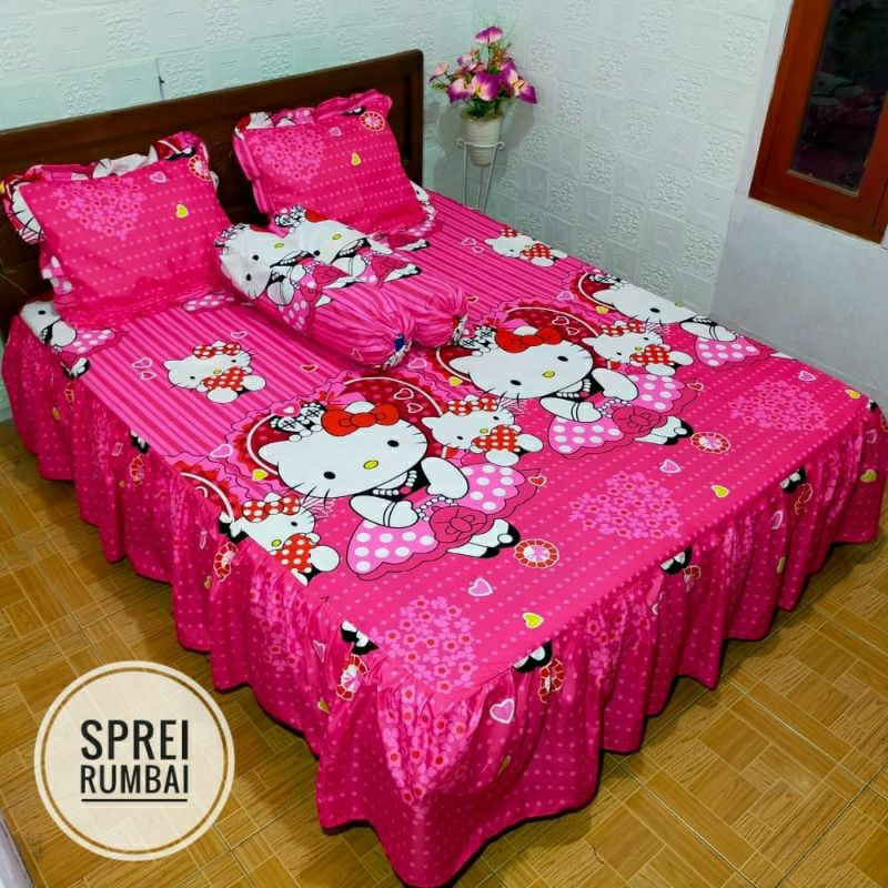 SPREI RUMBAI UKURAN 160X200X30 dan 180X200X30 RUMBAI 45