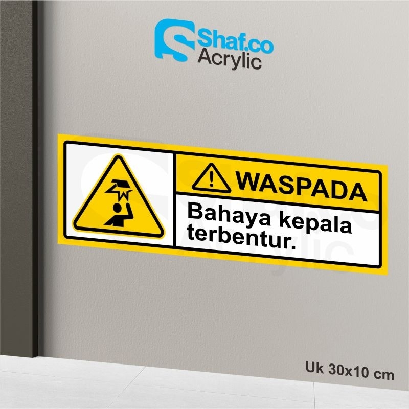 

STICKER WASPADA BAHAYA KEPALA TERBENTUR // STIKER // RAMBU-RAMBU