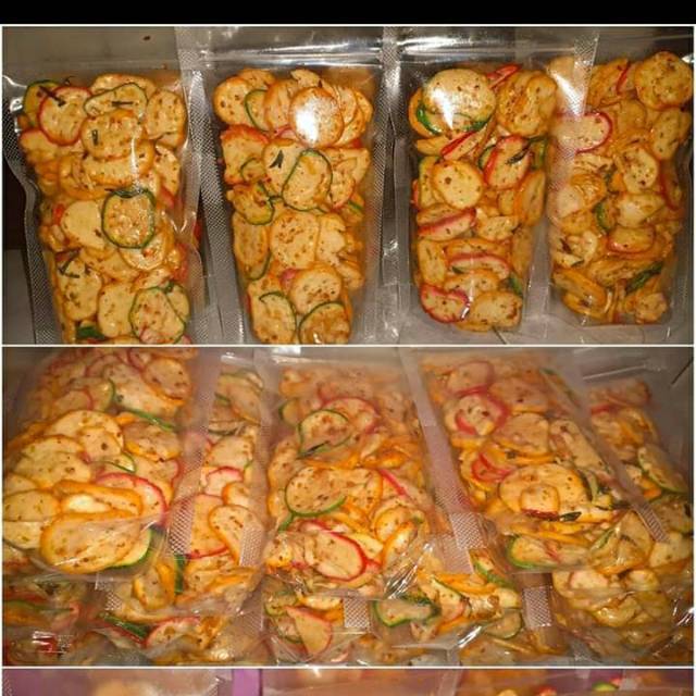 

krupuk seblah pedas asin