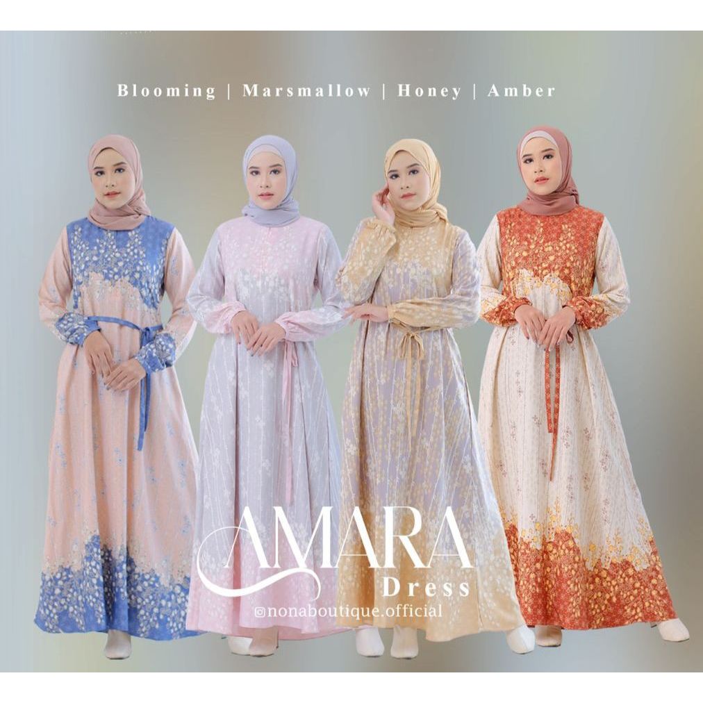 AMARA DRESS/AMARA DRESS BY NONA BOUTIQUE/DRESS MOTIF/DRESS NYAMAN/HOME DRESS/ GAMIS DEWASA