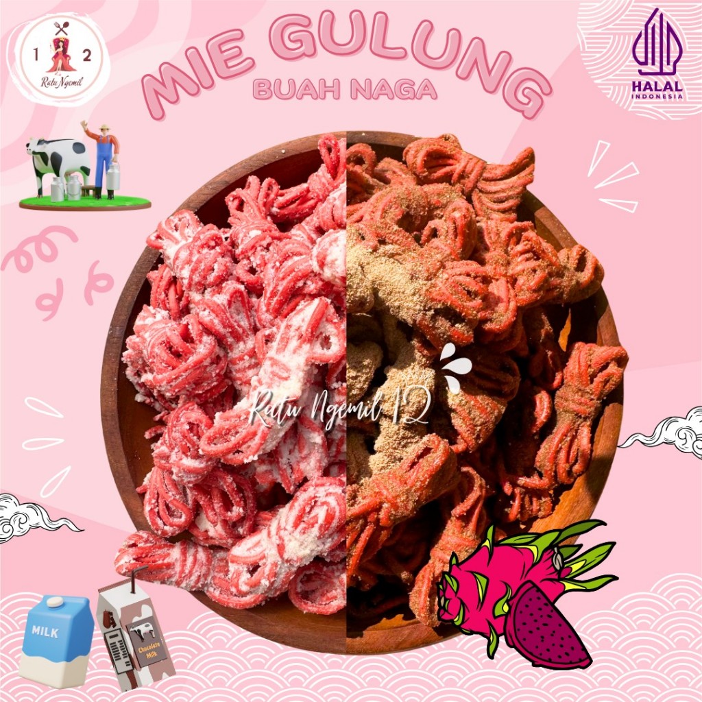 

200GRAM MIE GULUNG BUAH NAGA BY RATUNGEMIL12