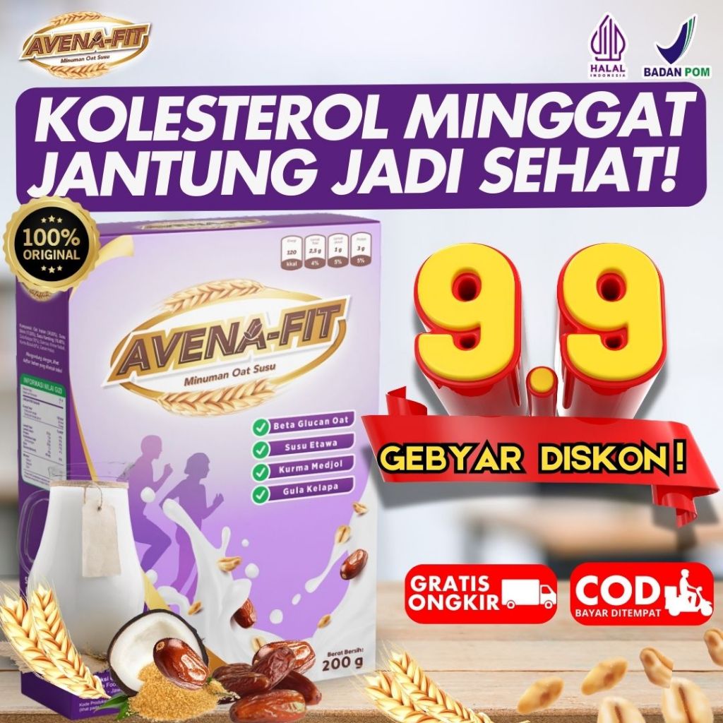 

Avenafit - Avena-Fit Granola Oat Solusi Sehat Menurunkan Masalah Kolestrol Dengan Mudah dan Alami A