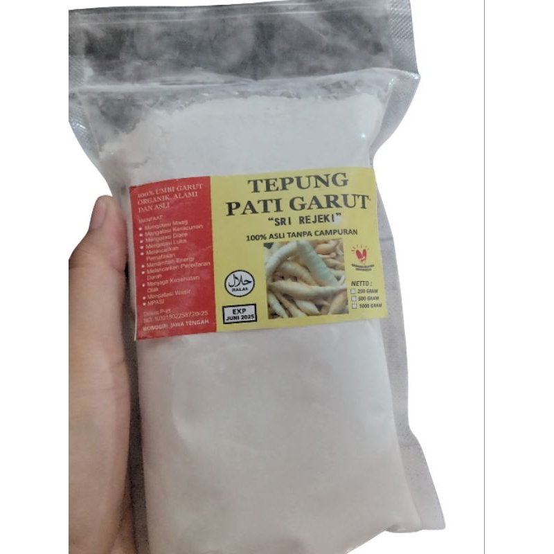 

Tepung Garut-Pati Garut-obat magh