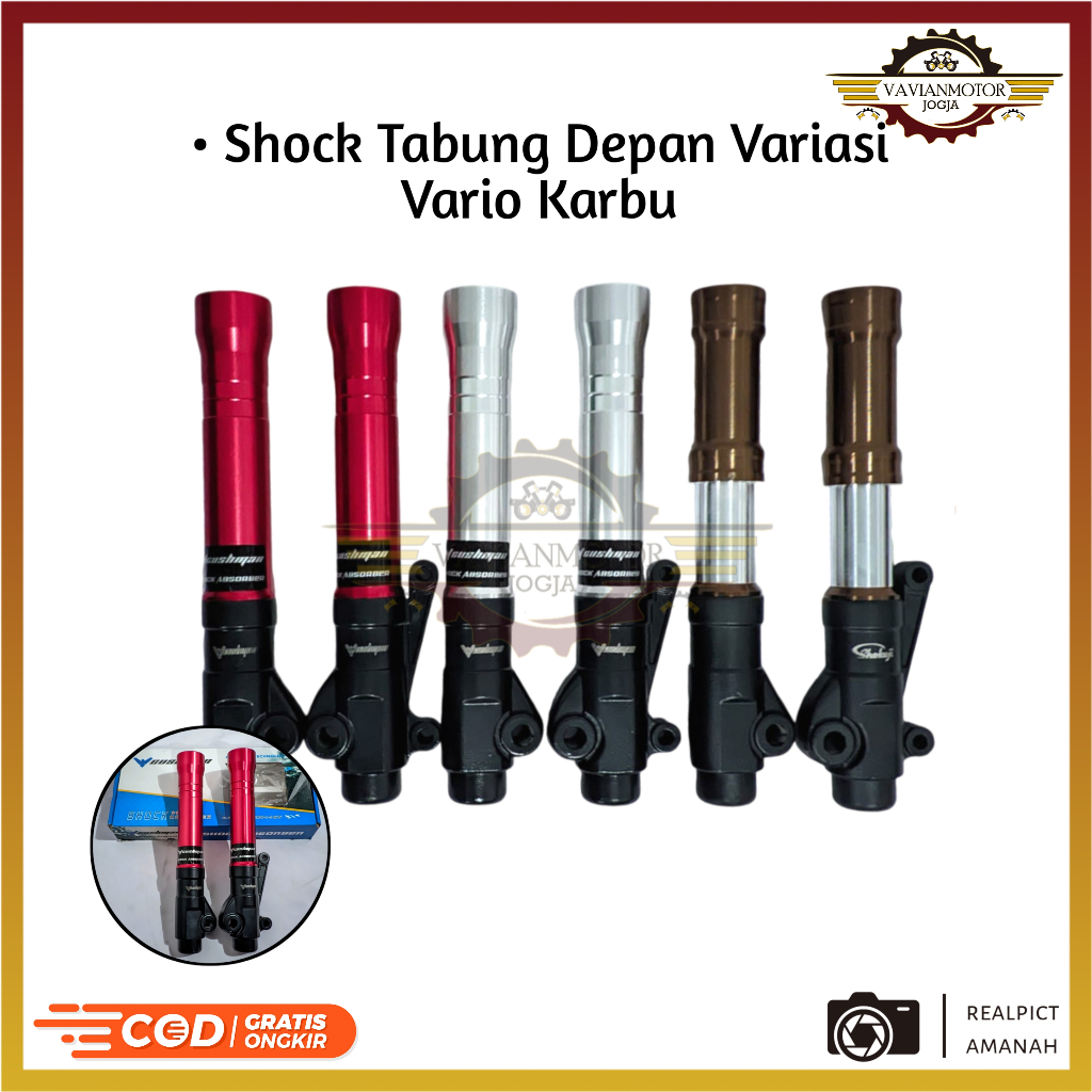 Tabung Shock Depan DBS Original Honda Vario Karbu Merk Shokuji Gushman New