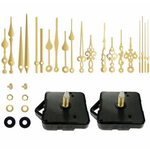 CERITA RESIN - Aksesoris Resin Art Mesin Jam Dinding Set Gold and Black