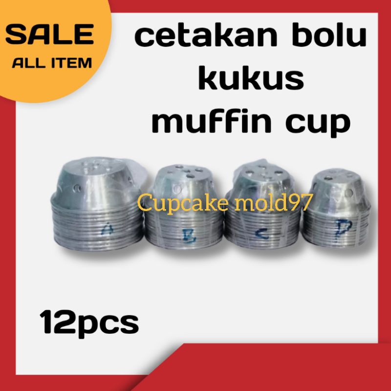 Cetakan Bolu Kukus Mekar Loyang Kue Bolu Muffin Cupcake
