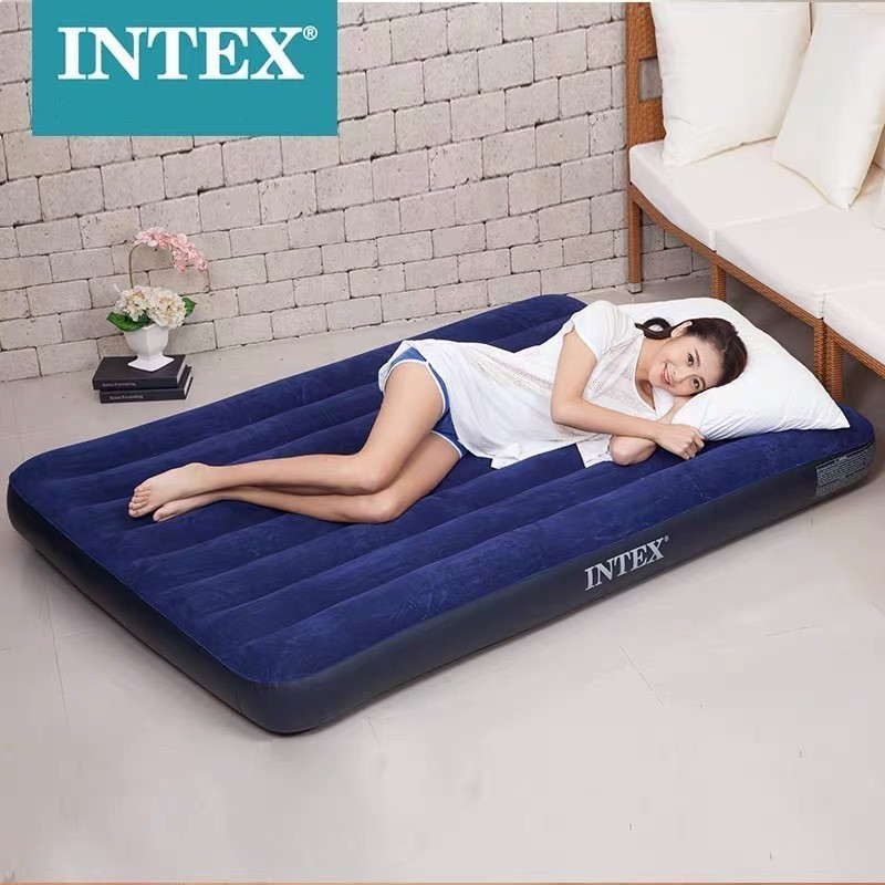 ORIGINAL Kasur Angin INTEX SINGLE TWIN DOUBLE QUEEN KING Airbed DURABEAM FIBER-TECH KASUR CAMPING