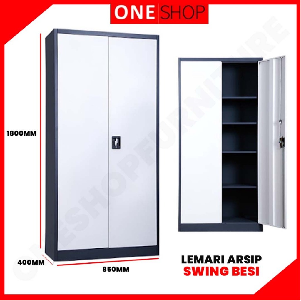Lemari Arsip Besi 2 Pintu Swing | Lemari Arsip Besi Plat Ayun Swing