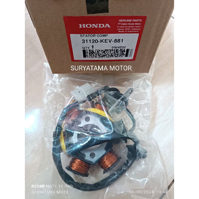spull spul supra lama supra 100 original KEV stator comp KEV asli