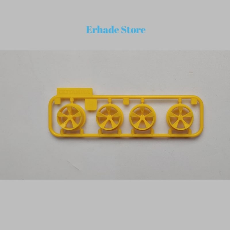 Tamiya Velg Medium 5 Spoke Kuning Loose Kit