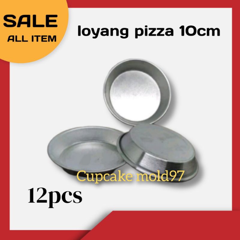 Loyang Pizza 10 cm Almunium Anti Lengket Murah Cetakan Pizza Pan Pizza Mini Besar Almunium Pres Mura