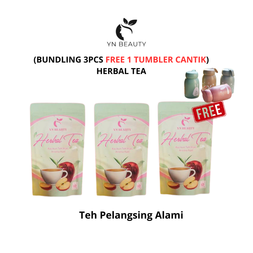 

(BUNDLING 3PCS FREE TUMBLER) YN Beauty Herbal Tea Detox Tea Slim Tea, Teh Pelangsing Diet