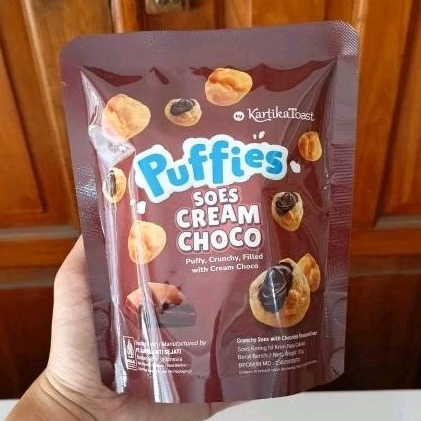 

Puffies Soes Cream Choco Kartika Toast 33 gram Kartika Sari