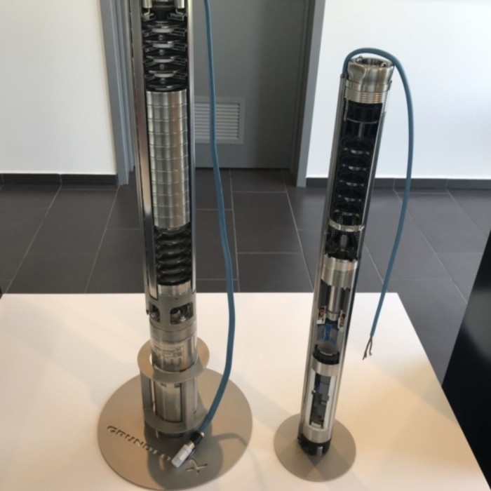 Pompa GRUNDFOS SQ 3-55 1Phase Casing 3" Submersible Satelit Sumur Dalam