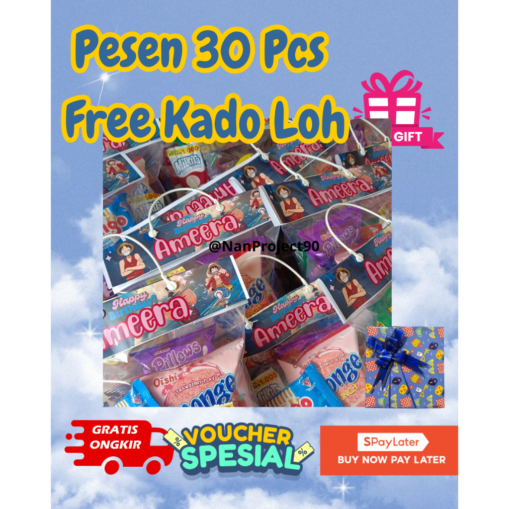 

Snack Ulang Tahun / Snack Gathering / Paket Ultah Anak Free Kado