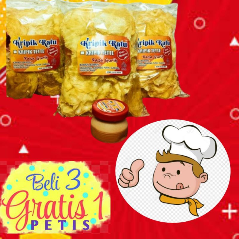 

KERIPIK TETTE KHAS MADURA [GRATIS SATU PETIS]