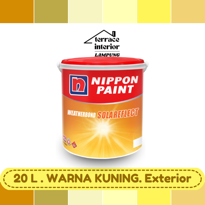 Cat Tembok Exterior Solareflect Nippon Paint Warna Kuning 20 L