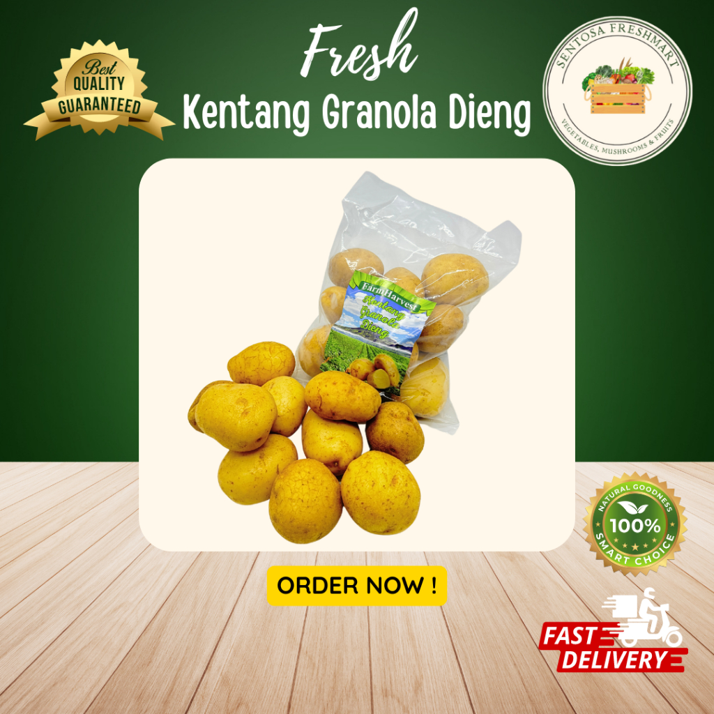 

[SENTOSA FRESHMART] KENTANG GRANOLA DIENG per PACK @1KG