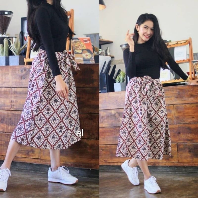 rok batik modern 7/8 ,Rok batik wanita kekinian cocok acara formal atau non formal