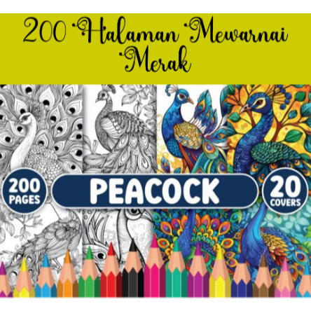 

200 Halaman Mewarnai Merak